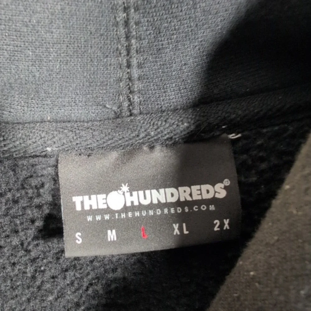 The Hundreds Black Hoodie Stitched Thick Sweater Mens Vintage - Size‎ Large L